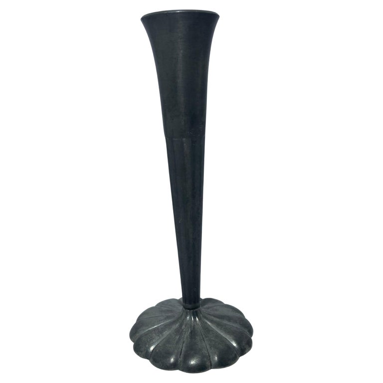 Just Andersen Art Deco Pewter Vase, Denmark, 1930s