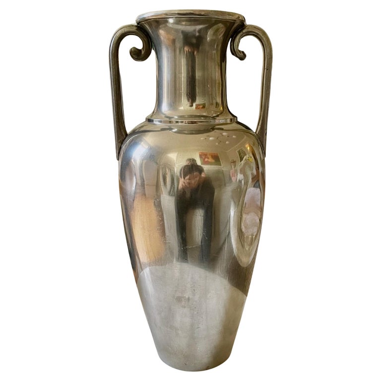 Pewter Amphora Vase by J.L.H. for Svenskt Tenn, Sweden, 1930s