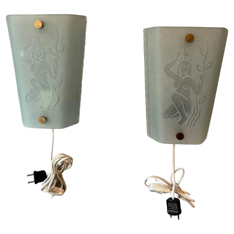 Pair of Swedish Modern / Grace Wall Sconces Attributed to Glössner, 1930s
