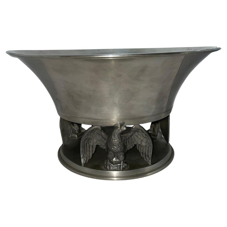 Art Deco Pewter Centerpiece by Ystad Tenn, 1930s