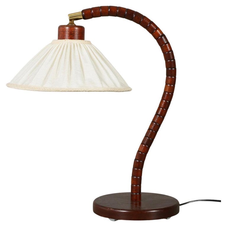 Markslöjd Pine Table lamp - ''Swan neck'' Swedish Modern 1970's