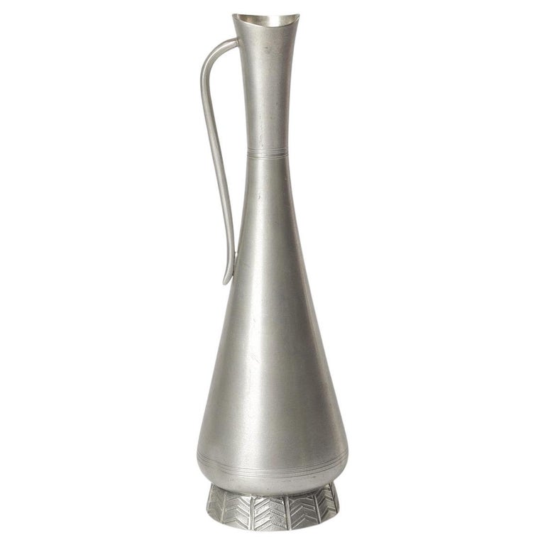 Pewter Vase by GAB, 1966 – Scandinavian Modernist Pewter