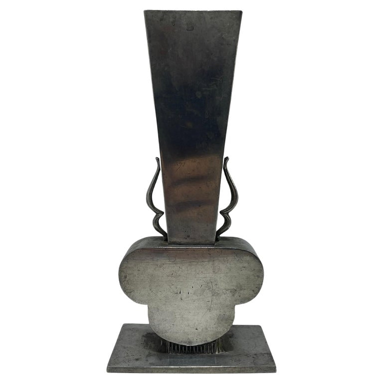 Swedish Pewter Vase by GAB, 1930s