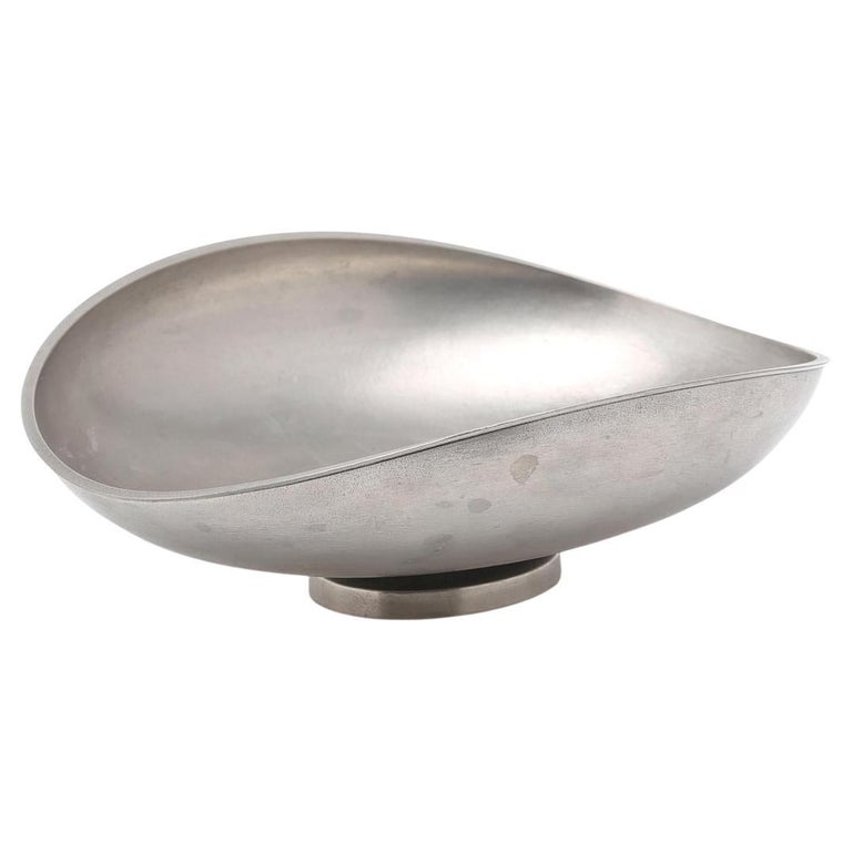 Schreuder & Olsson Sculptural Pewter Bowl, Sweden, 1972  7 of 7