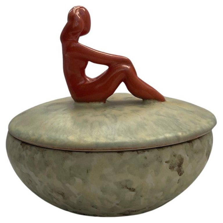 Anna-Lisa Thomson for Upsala-Ekeby, Lidded Ceramic Bowl, Sweden 1930's