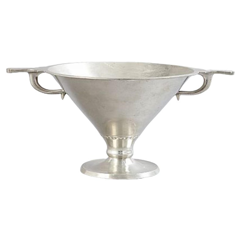 Edvin Ollers Pewter Bowl, Sweden - Antique - 1907