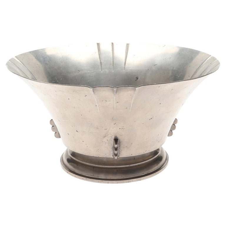 Pewter Bowl by CG Hallberg, Sweden, 1931