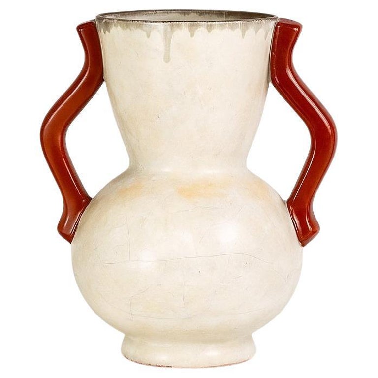 Anna-Lisa Thomson for Uppsala Ekeby Ceramic Vase, Sweden 1940s Swedish Modern