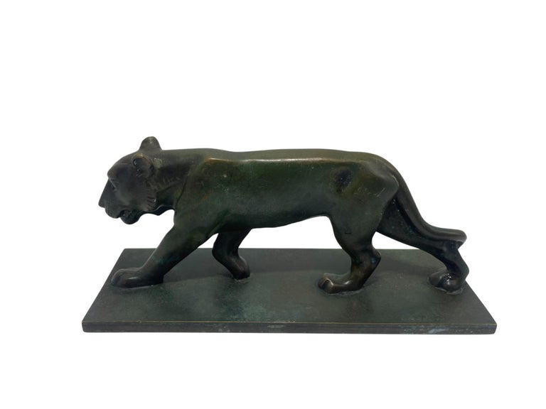 GAB Bronze Inkwell - Lion - 1930's