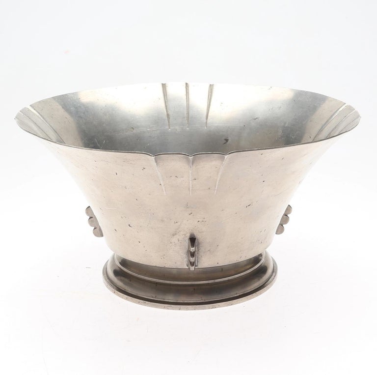 Pewter Bowl by CG Hallberg, Sweden, 1931