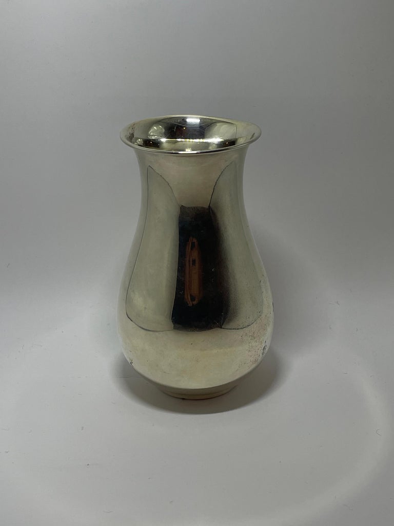 FAK - Silver plated vase - Scandinavian modern - Sweden 1930's
