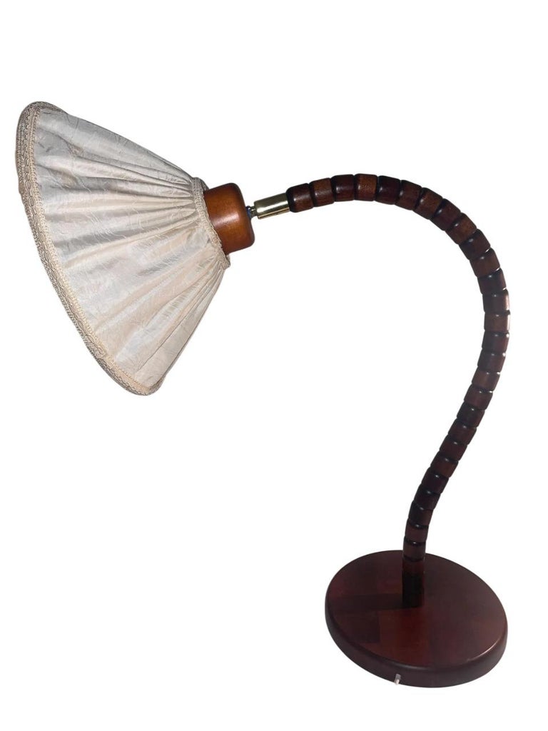Markslöjd Pine Table lamp - ''Swan neck'' Swedish Modern 1970's