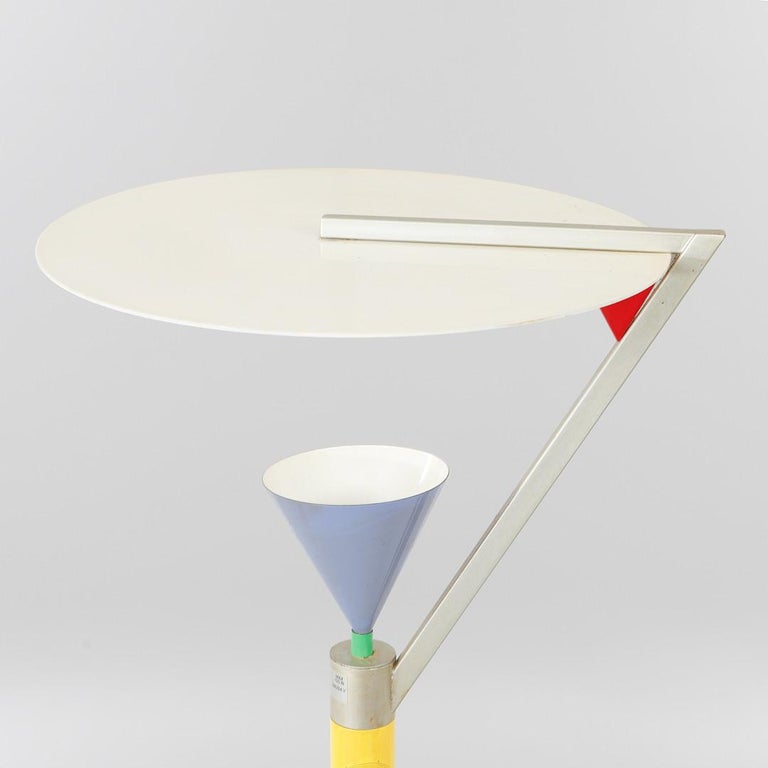 Postmodern "Halo" Floor Lamp by Olle Anderson, Sweden, 1980s