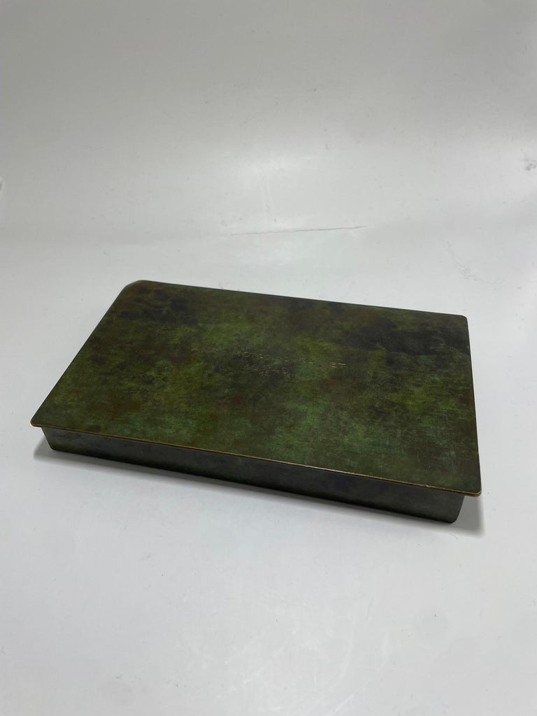 Light bronze box - Swedish, Art Deco - 1930's