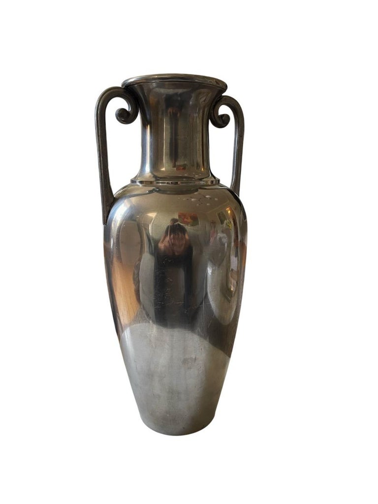 Pewter Amphora Vase by J.L.H. for Svenskt Tenn, Sweden, 1930s