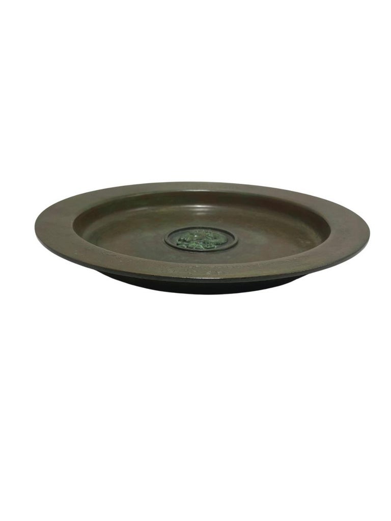 Sune Bäckström - Art Deco massive bronze plate - 1930's