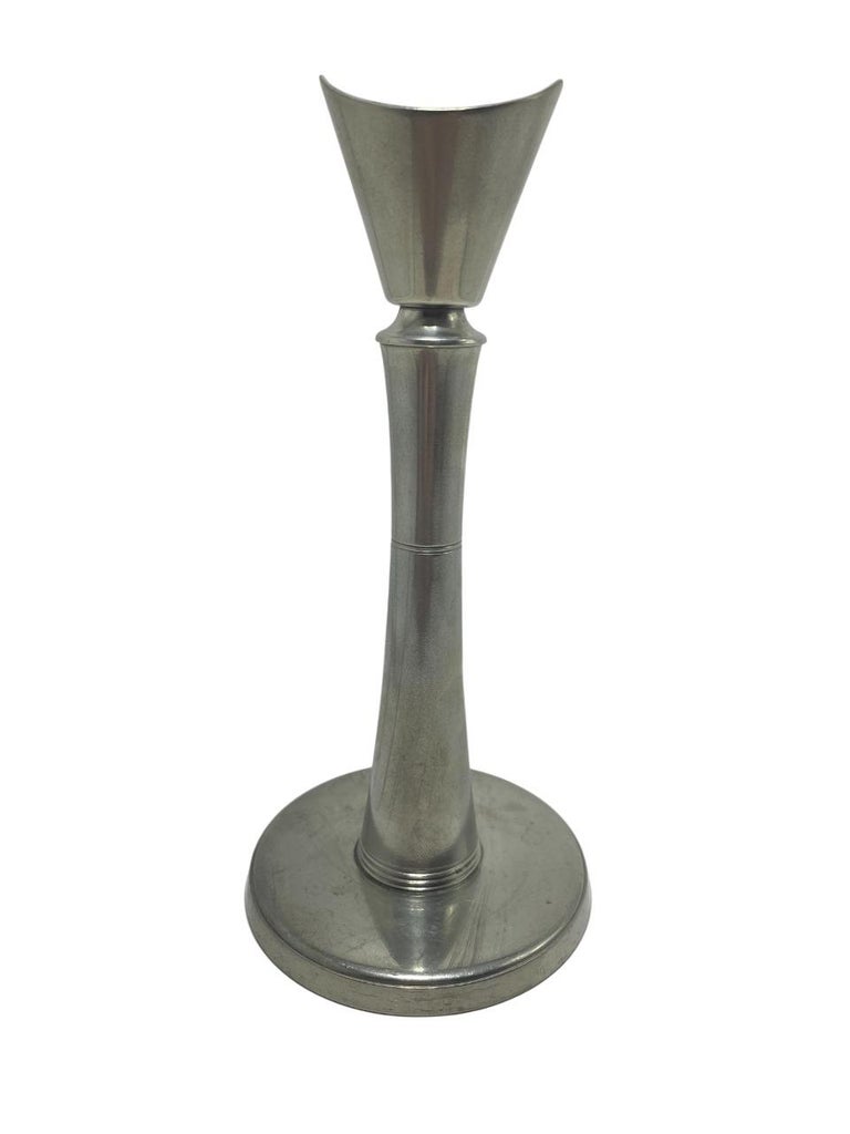 GAB Pewter, Sweden - Pair of pewter candleholders 1940's