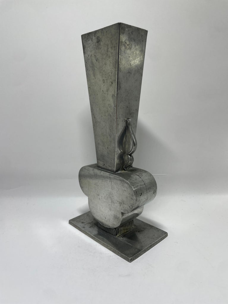 Swedish Pewter Vase by GAB, 1930s