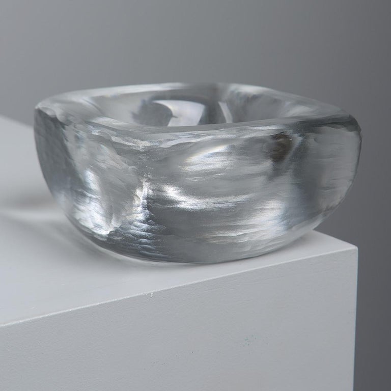 Clear Glass Bowl by Vicke Lindstrand for Orrefors