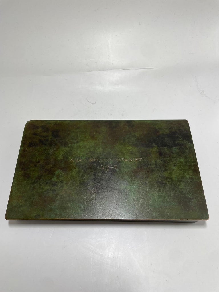 Light bronze box - Swedish, Art Deco - 1930's