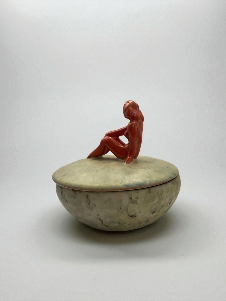 Anna-Lisa Thomson for Upsala-Ekeby, Lidded Ceramic Bowl, Sweden 1930's