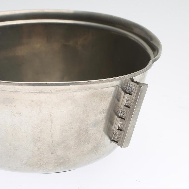 Pewter Bowl - Nude Relief by Nordiska Juvelaktiebolaget, Sweden 1937