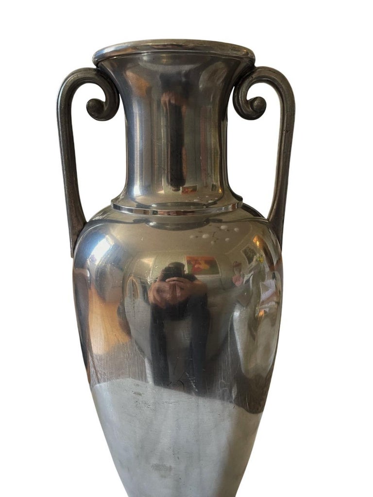 Pewter Amphora Vase by J.L.H. for Svenskt Tenn, Sweden, 1930s