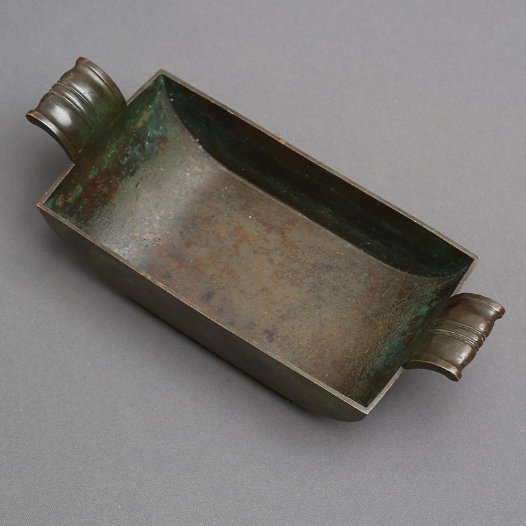 GAB Sweden Solid Bronze Art Deco Jardinière Bowl, 1930s