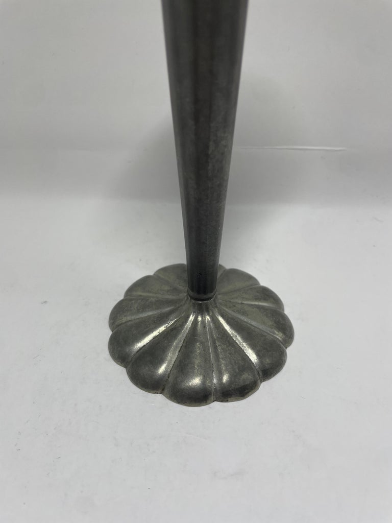 Just Andersen Art Deco Pewter Vase, Denmark, 1930s