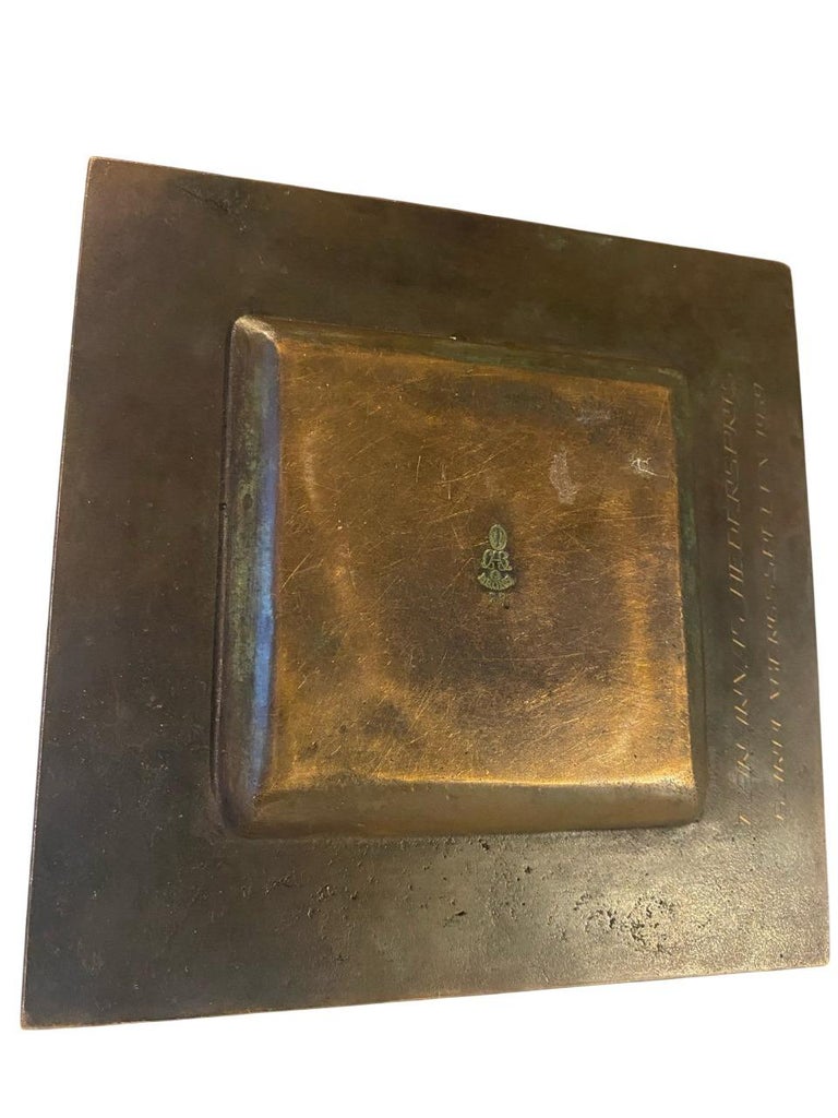 Art Deco Bronze Candleholder by GAB Featuring Female Nude, 1930s