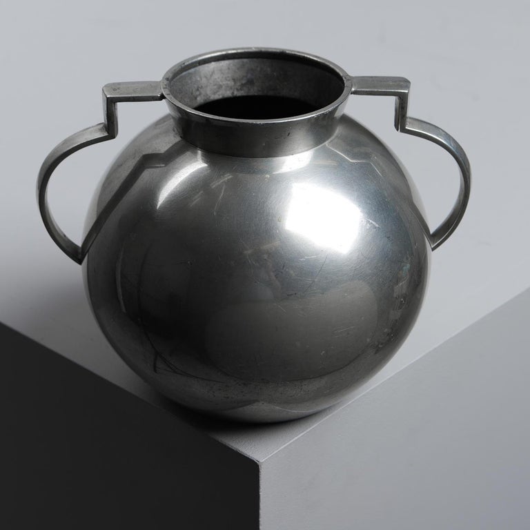 Pewter Vase by Folke Arström for GAB, Sweden - 1930s