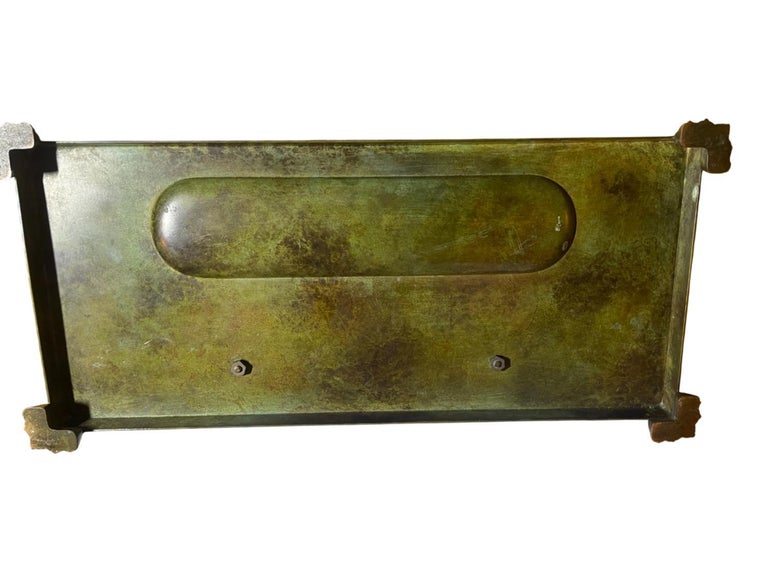 GAB Bronze Inkwell - Lion - 1930's