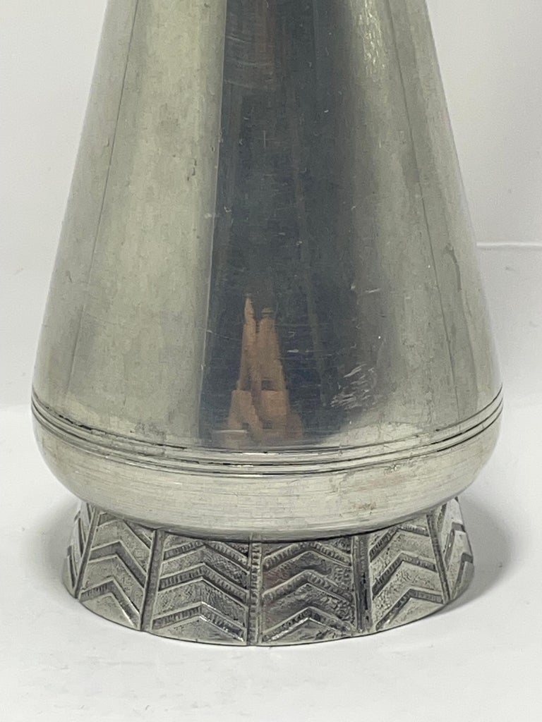 Pewter Vase by GAB, 1966 – Scandinavian Modernist Pewter
