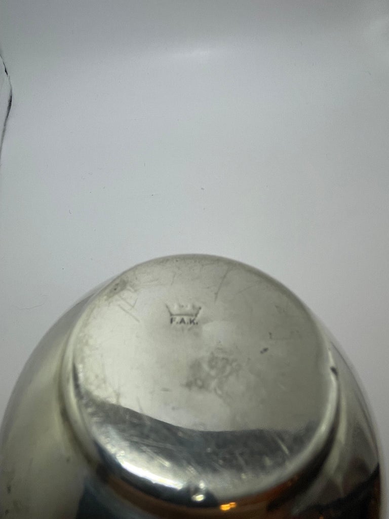 FAK - Silver plated vase - Scandinavian modern - Sweden 1930's