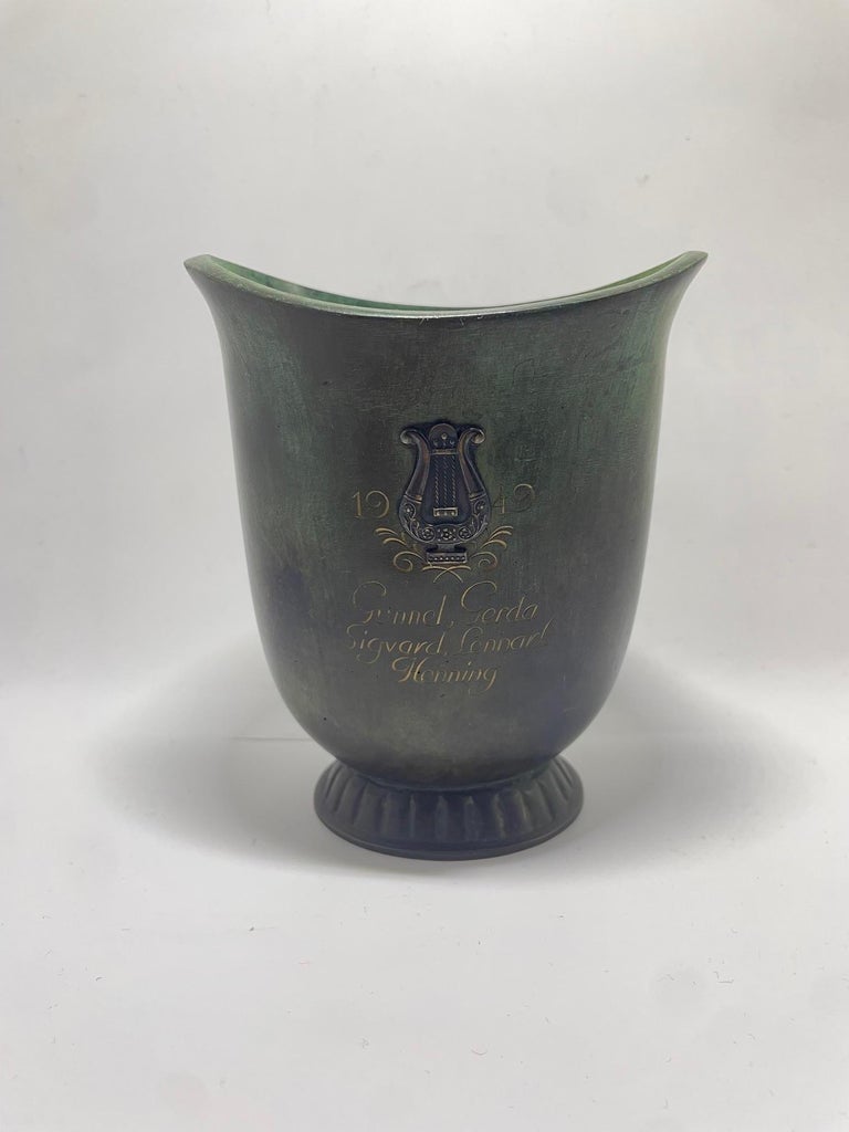 GAB Bronze Vase - Art deco, 1930's