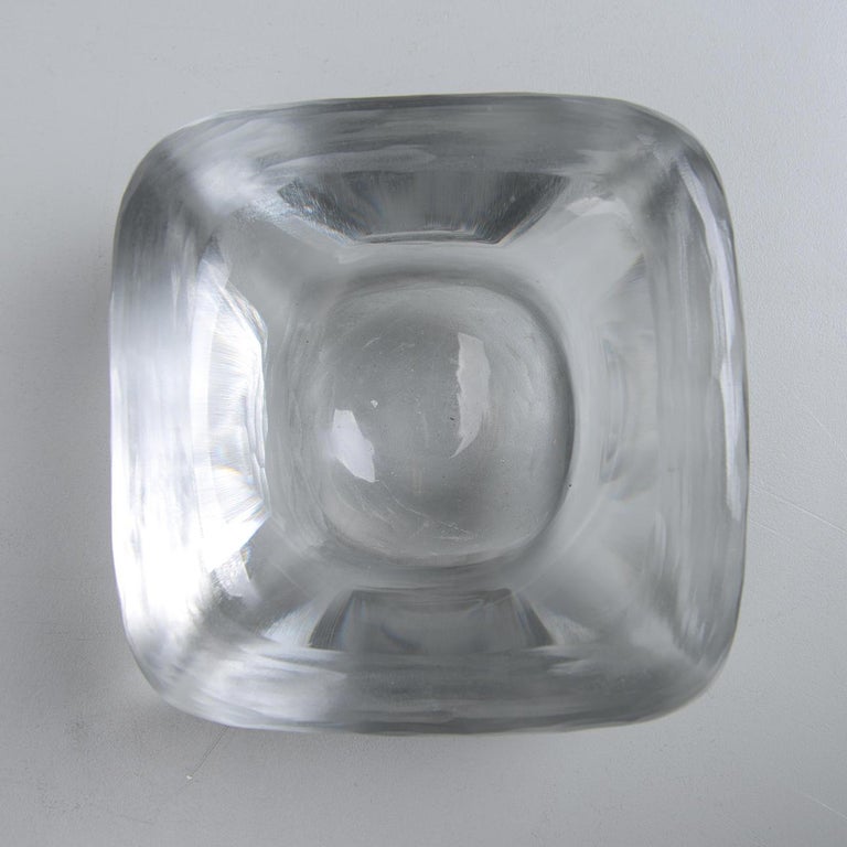 Clear Glass Bowl by Vicke Lindstrand for Orrefors