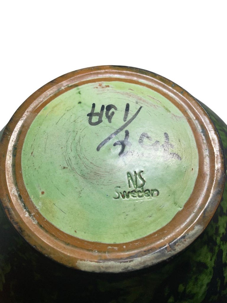 Nittsjö Sweden, Erik Mornils - Ceramic Vase Swedish modern