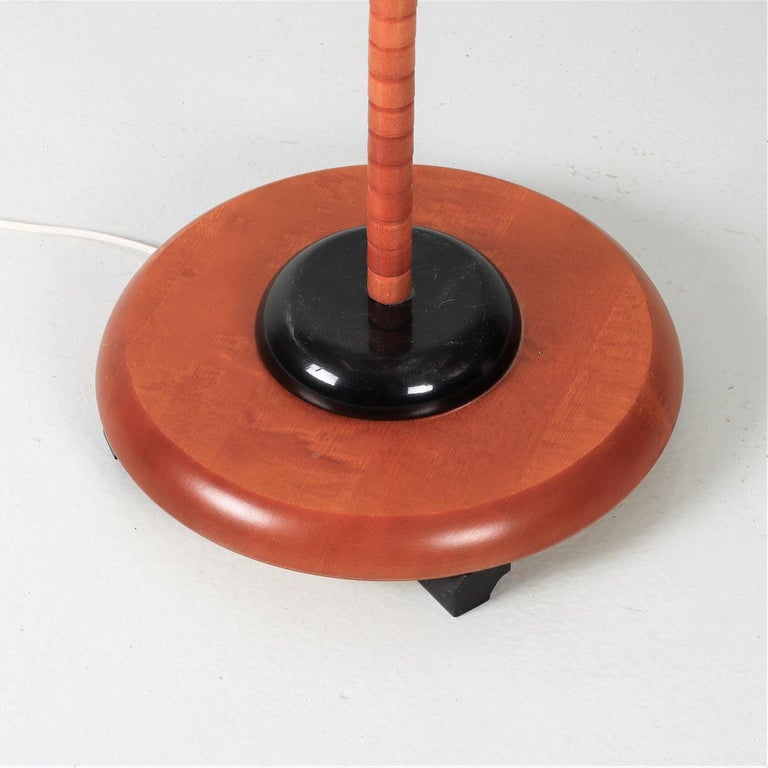 Markslöjd, Floor-lamp - Pink ''Swan neck'' Art Deco style