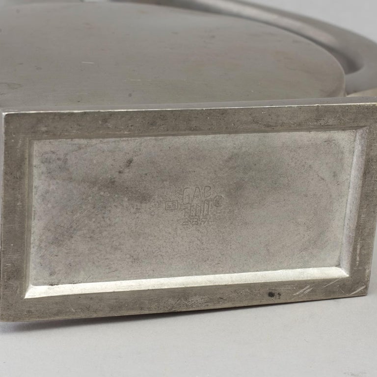 GAB Pewter Vase/Jug - Art Deco