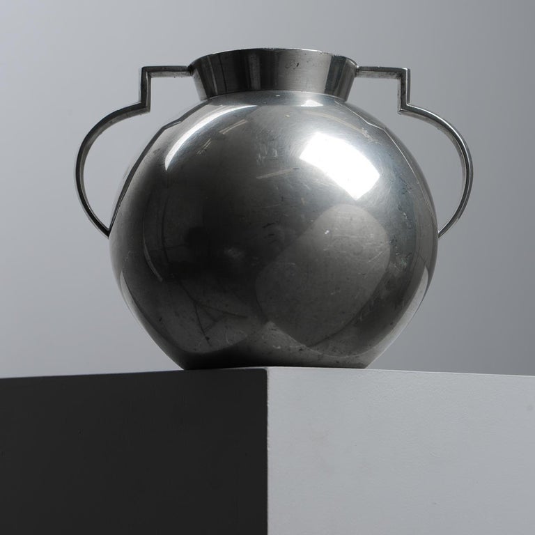 Pewter Vase by Folke Arström for GAB, Sweden - 1930s