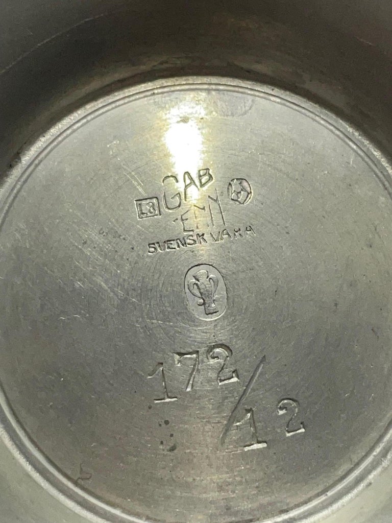 GAB Pewter bowl - 1937