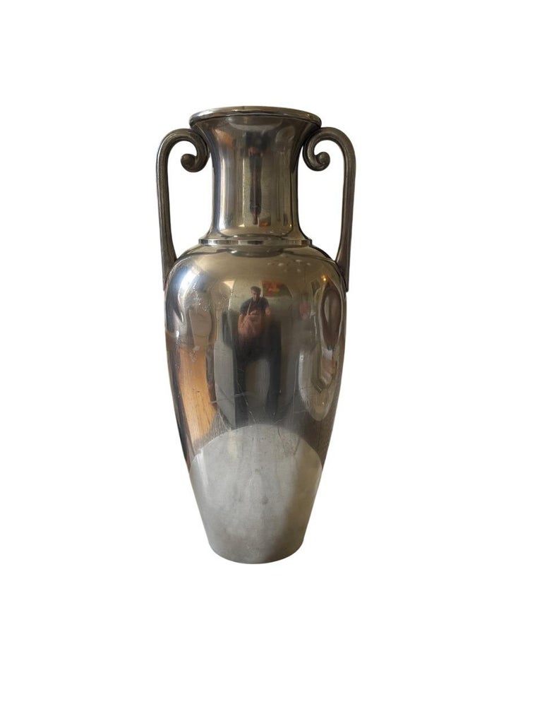 Pewter Amphora Vase by J.L.H. for Svenskt Tenn, Sweden, 1930s