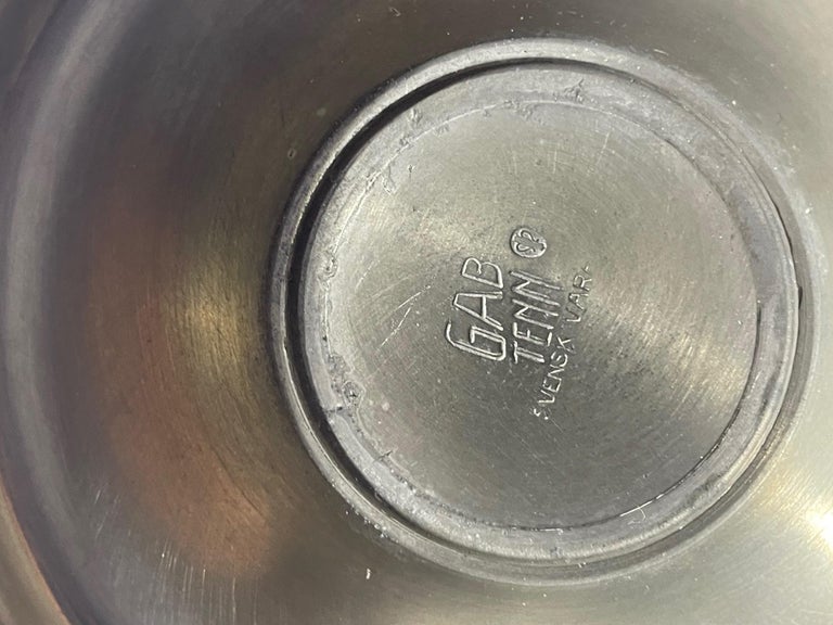 GAB - Tall pewter vase - Swedish Modern 1940's