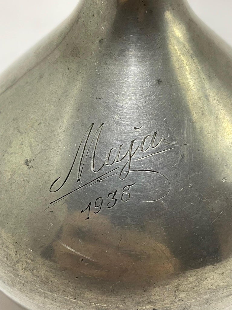 GAB Pewter Vase - 1931
