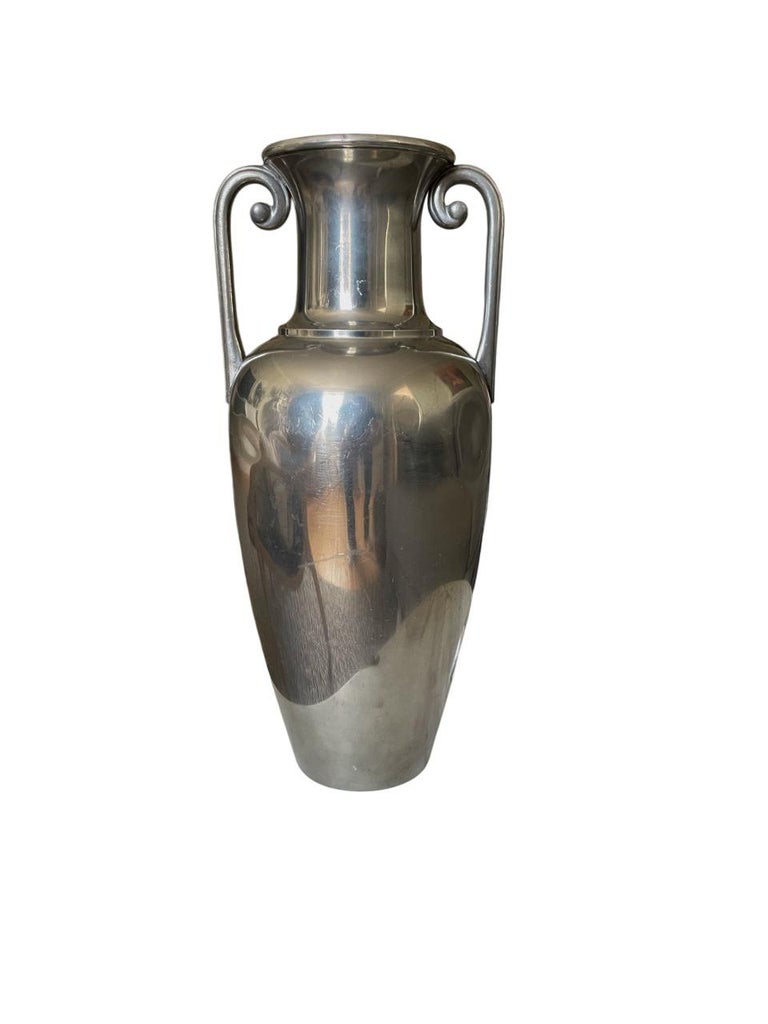 Pewter Amphora Vase by J.L.H. for Svenskt Tenn, Sweden, 1930s
