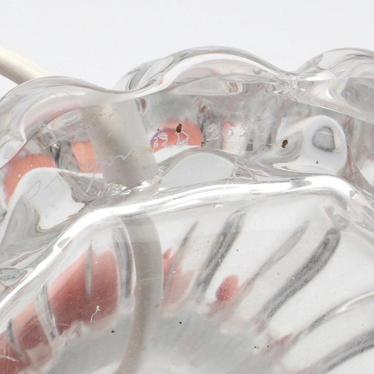 Pair of Carl Fagerlund for Orrefors Crystal Table Lamps, Sweden, 1960s