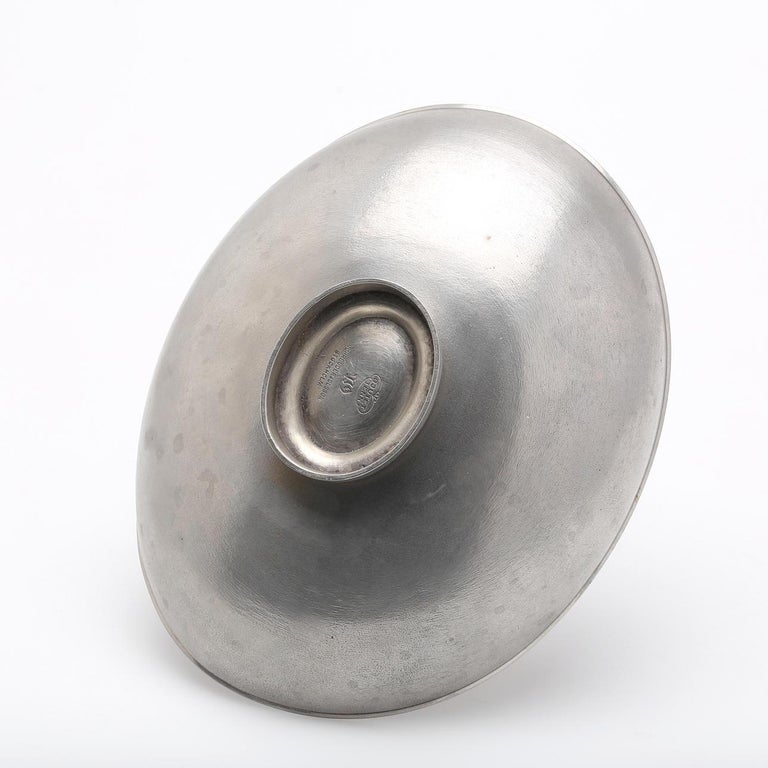 Schreuder & Olsson Sculptural Pewter Bowl, Sweden, 1972  7 of 7