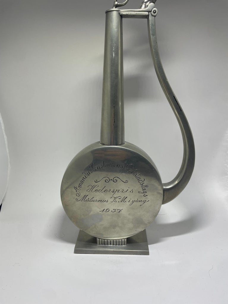 GAB Pewter Vase/Jug - Art Deco