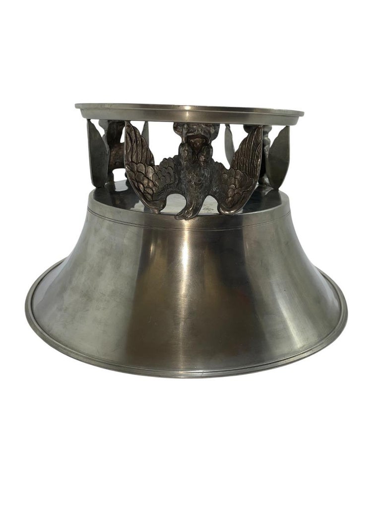 Art Deco Pewter Centerpiece by Ystad Tenn, 1930s