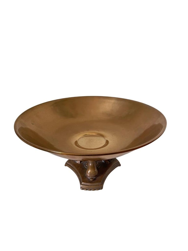 Swedish Art Deco Bronze Centerpiece by Nordiska Juvelaktiebolaget, 1930s